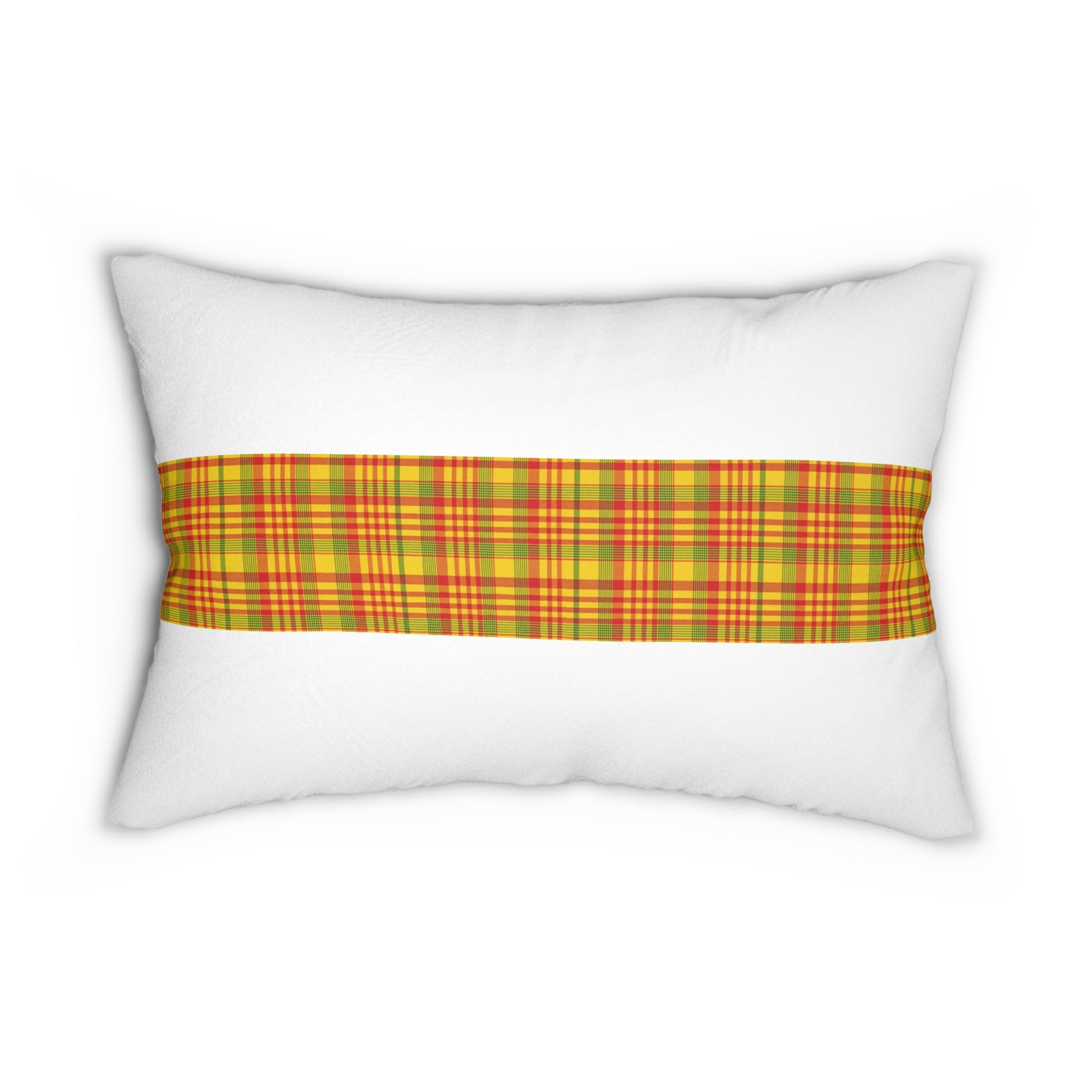 Plaid Lumbar Pillow - Cozy Home Decor, Gift for Her, Farmhouse Style, Accent Cushion, Great for Fall Decor
