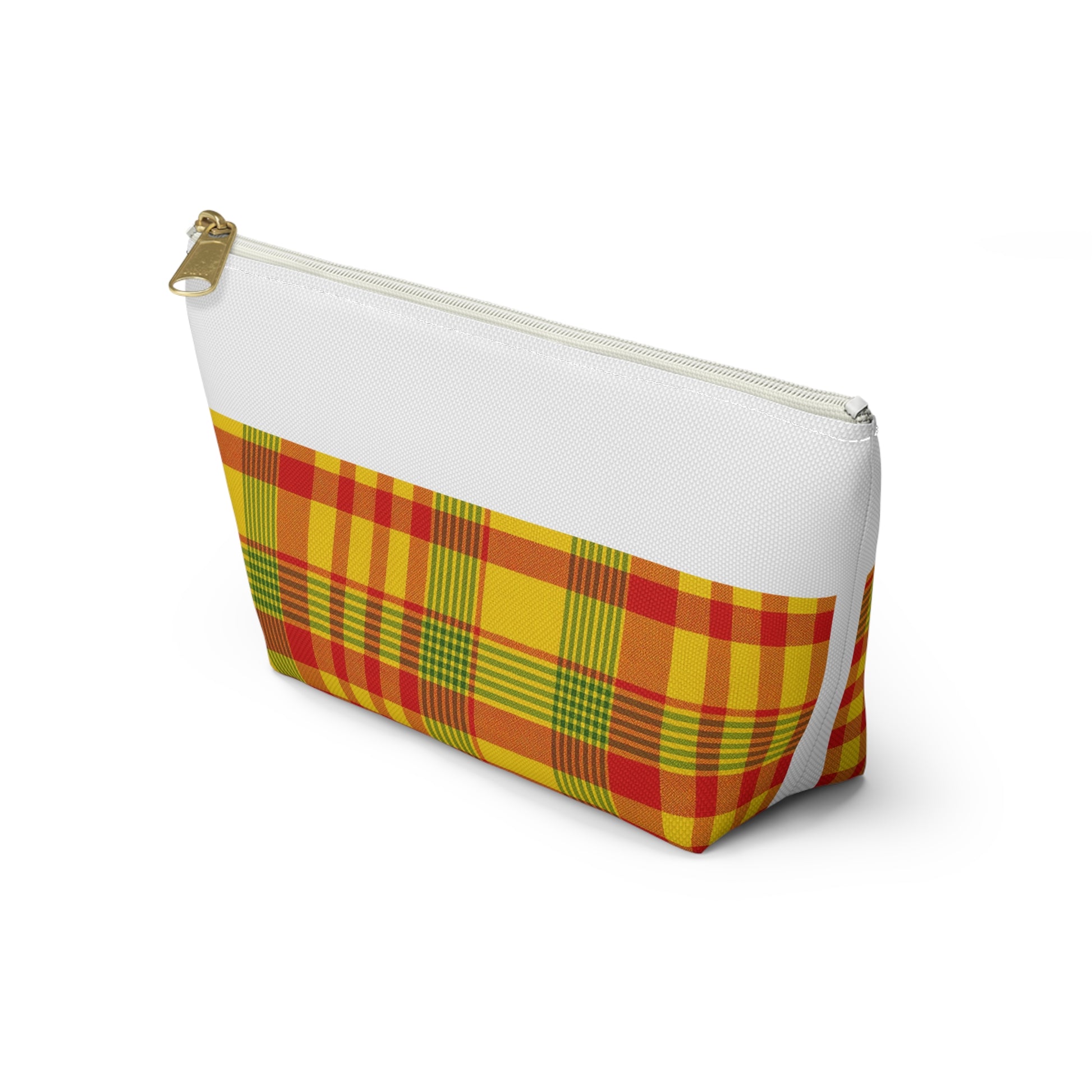 Vibrant Plaid Accessory Pouch, Makeup Bag, Travel Organizer, Gift for Her, Toiletry Case, Colorful Clutch