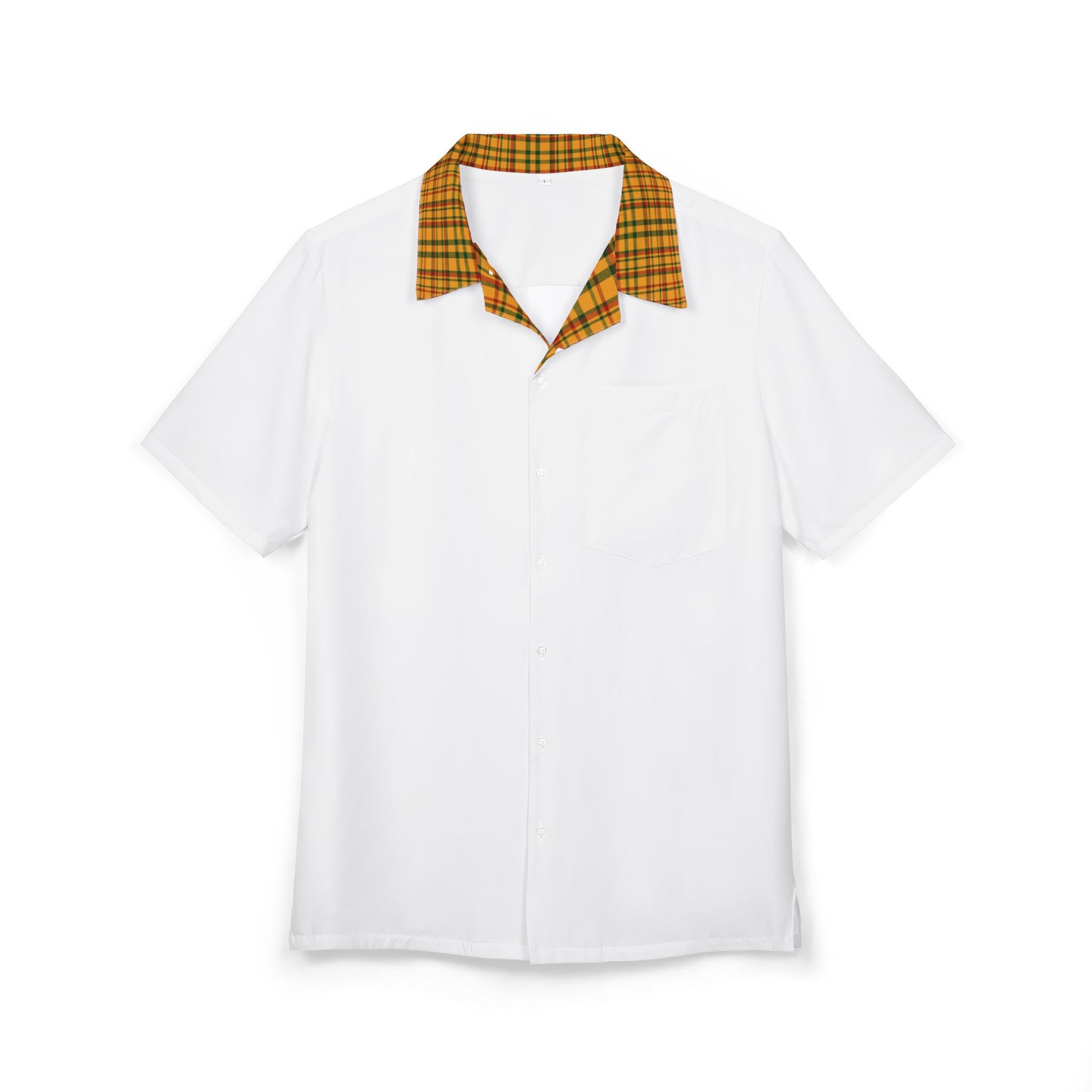 Madras Saint Lucia Button-Down Shirtool Beach Wear, Vacation Essential, Luau Outfit, Tropical Party Shirt