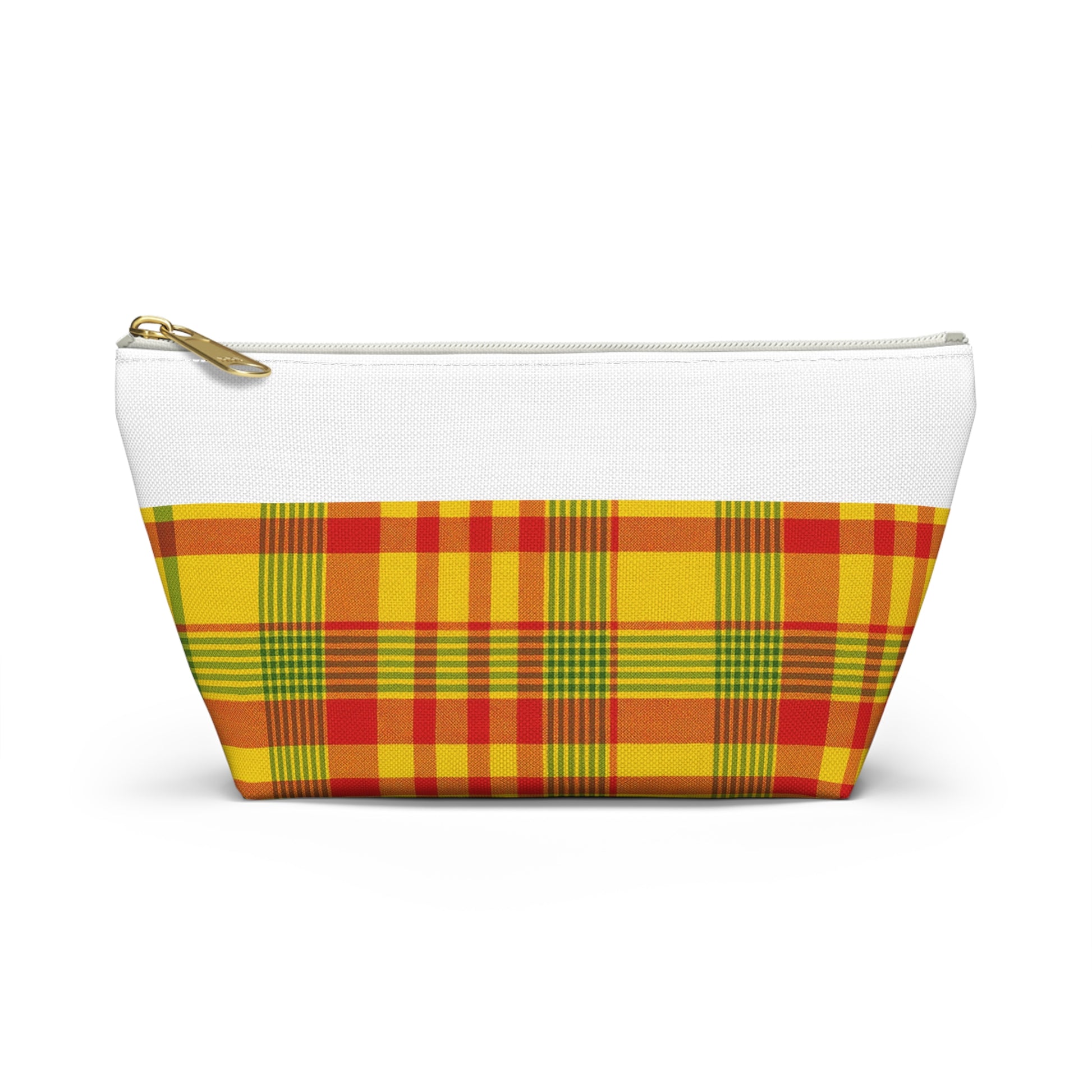 Vibrant Plaid Accessory Pouch, Makeup Bag, Travel Organizer, Gift for Her, Toiletry Case, Colorful Clutch