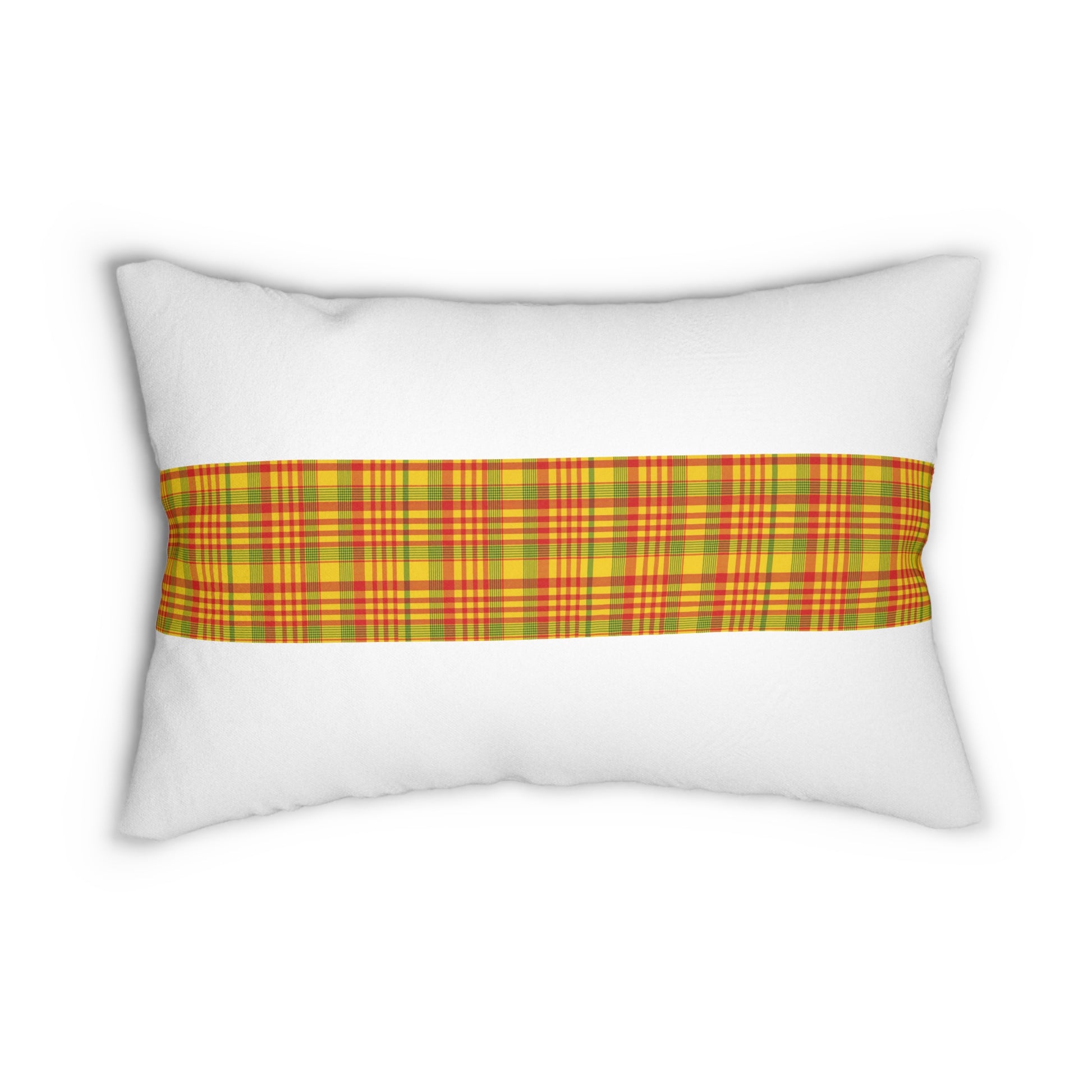 Plaid Lumbar Pillow - Cozy Home Decor, Gift for Her, Farmhouse Style, Accent Cushion, Great for Fall Decor