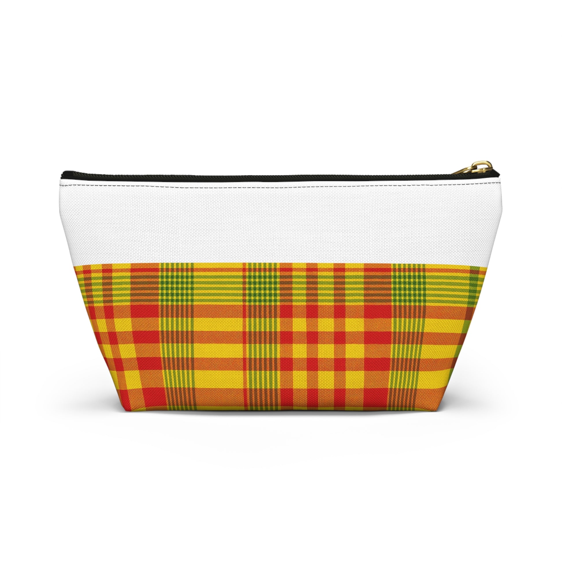 Vibrant Plaid Accessory Pouch, Makeup Bag, Travel Organizer, Gift for Her, Toiletry Case, Colorful Clutch