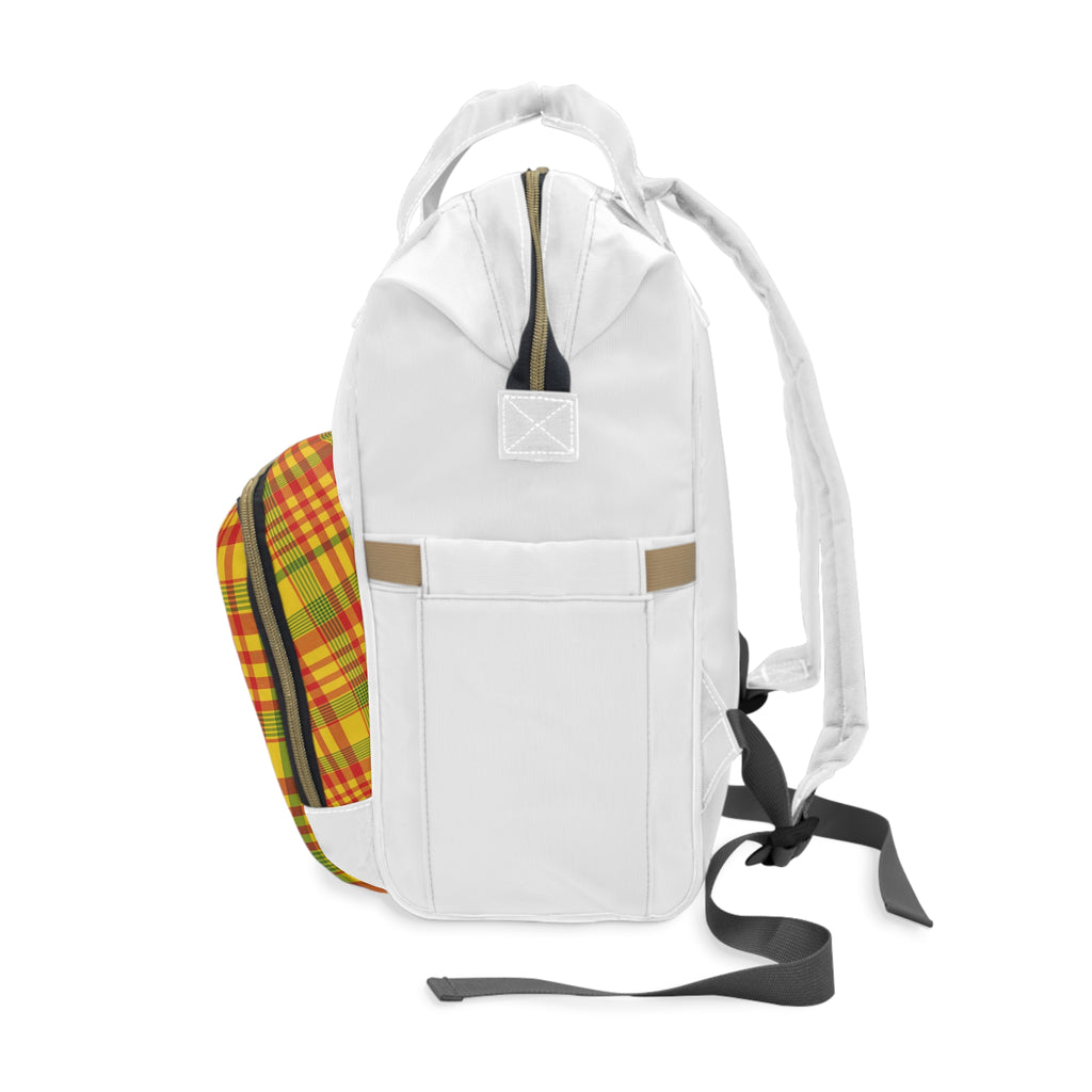 Stylish Plaid Diaper Backpack, Trendy Baby Bag, Functional Maternity Backpack, Gift for New Moms, Modern Nursery Essentials