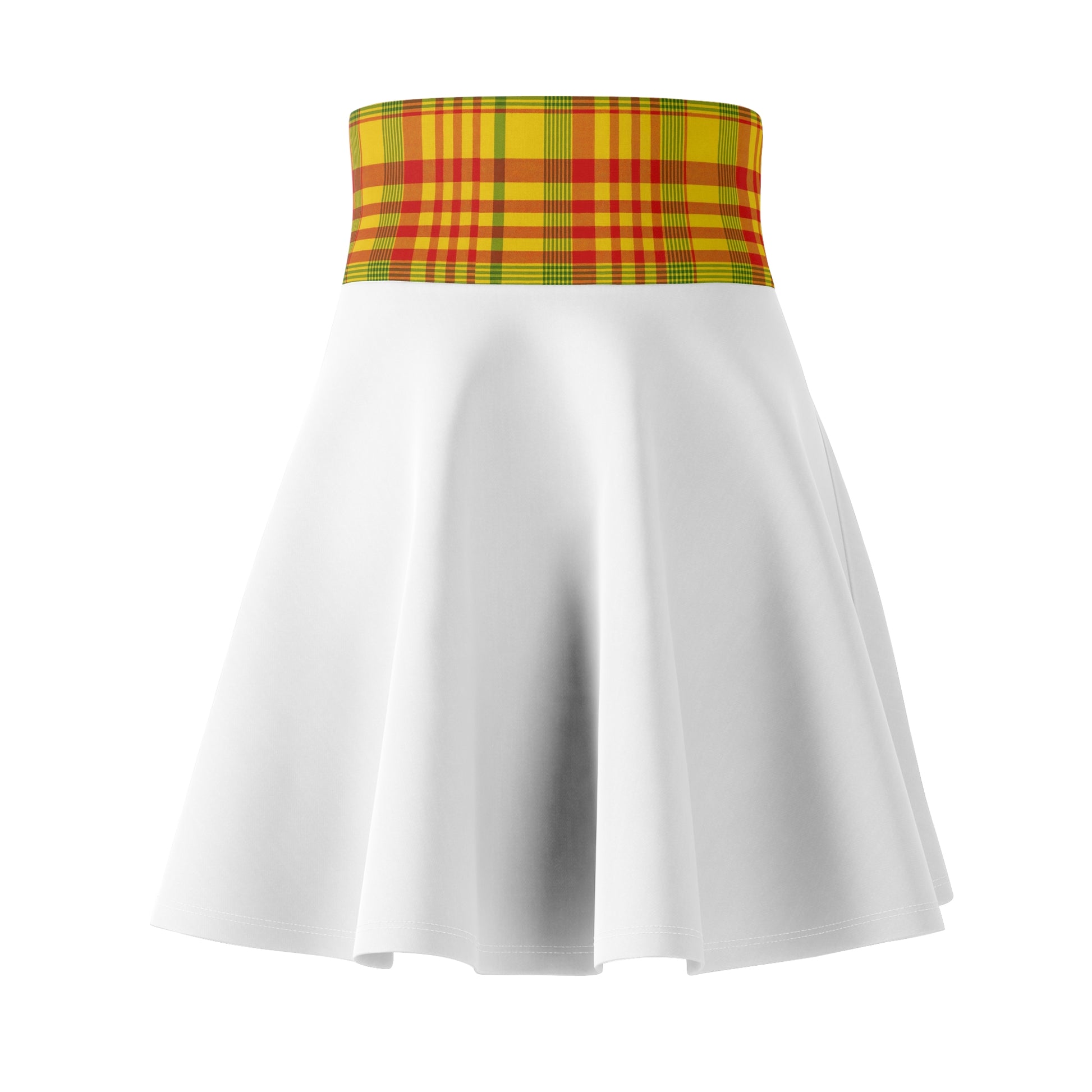 Plaid Women's Skater Skirt, Stylish AOP Skirt, Trendy Mini Skirt, Vintage Vibe Fashion, Cute Casual Outfit, Perfect for Festivals