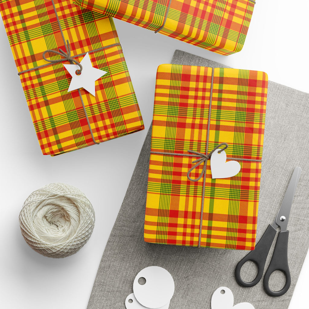 Plaid Wrapping Paper Roll, Festive Gift Wrap, Holiday Wrapping Paper, Birthday Gift Wrap, Christmas Wrapping Paper, Eco-Friendly Wrap