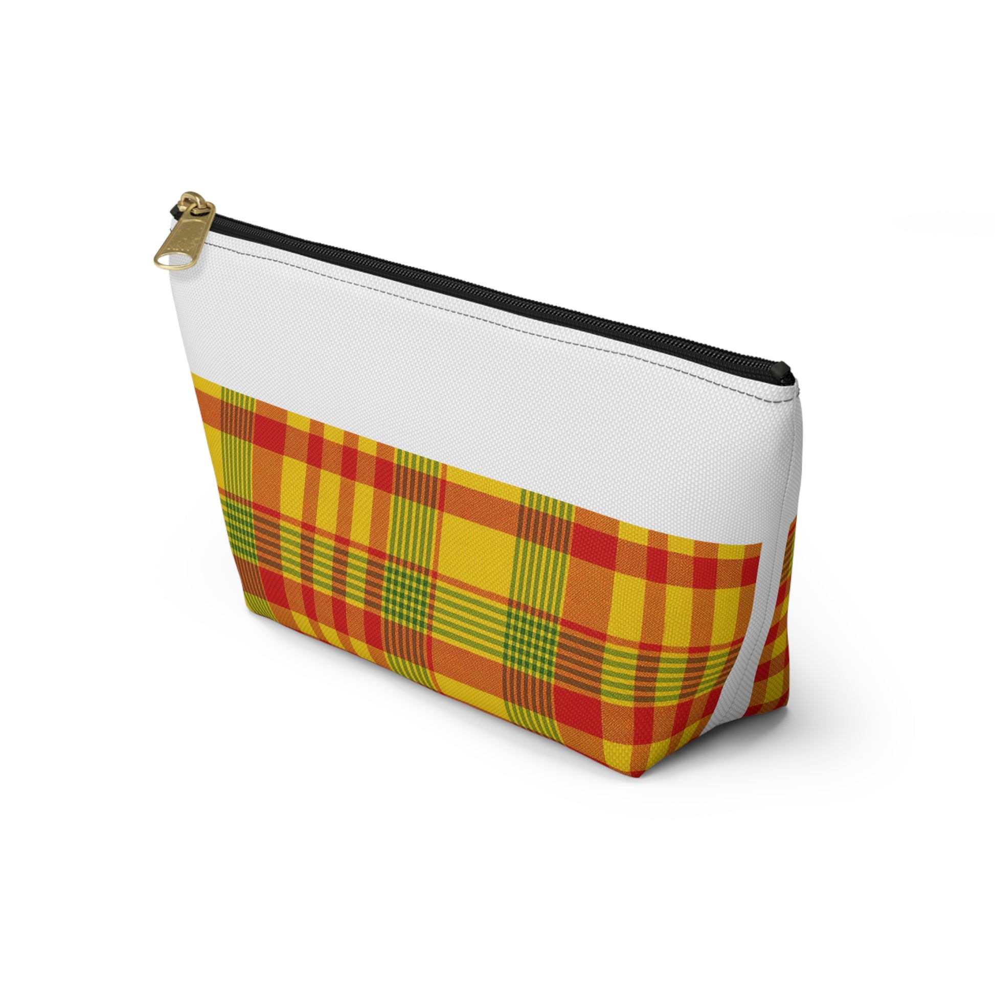 Vibrant Plaid Accessory Pouch, Makeup Bag, Travel Organizer, Gift for Her, Toiletry Case, Colorful Clutch