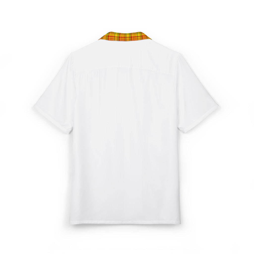 Madras Saint Lucia Button-Down Shirtool Beach Wear, Vacation Essential, Luau Outfit, Tropical Party Shirt