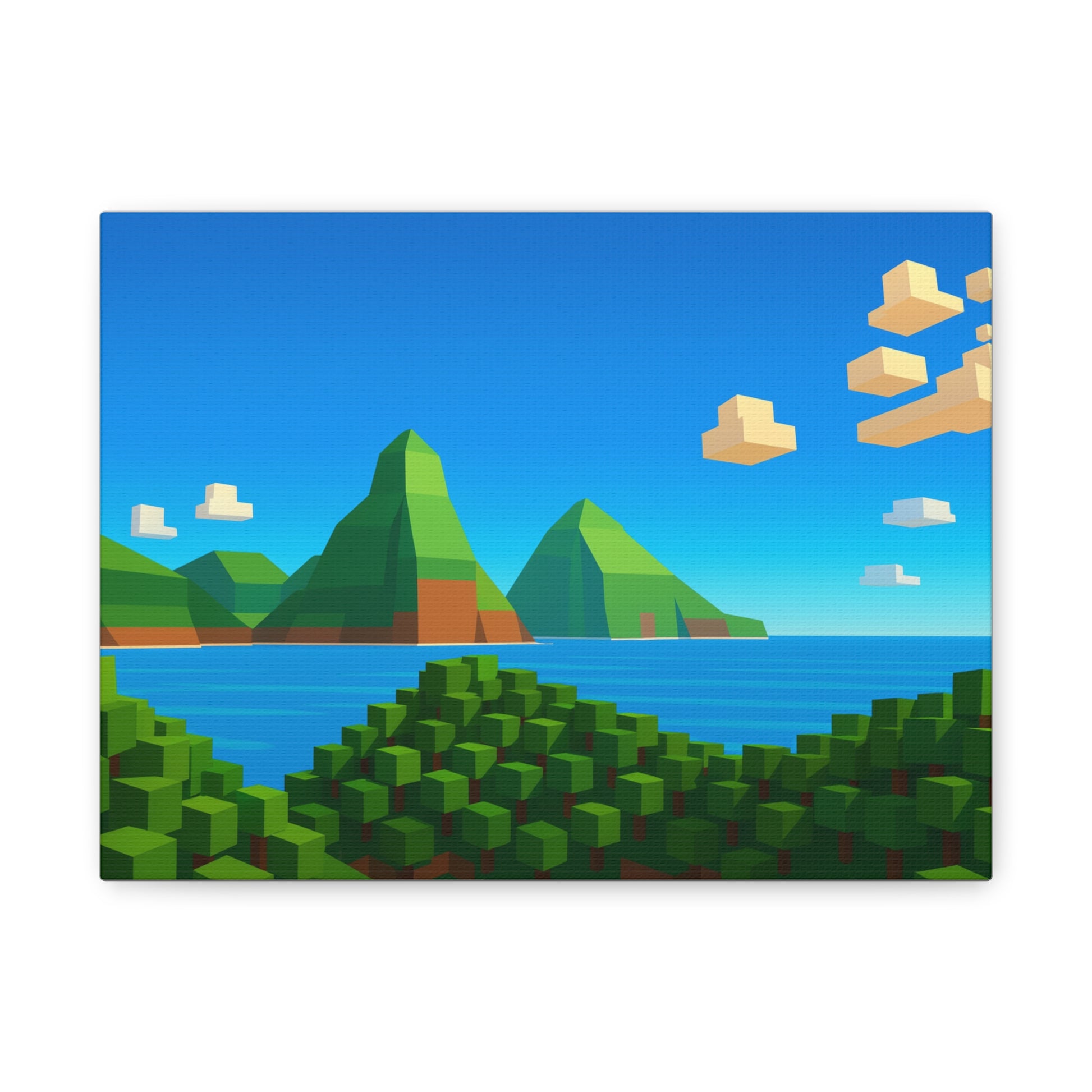 Landscape Canvas Art Print, Nature Wall Decor, Minimalist Artwork, Gift for Nature Lovers, Modern Home Decor, Eco-Friendly Decor