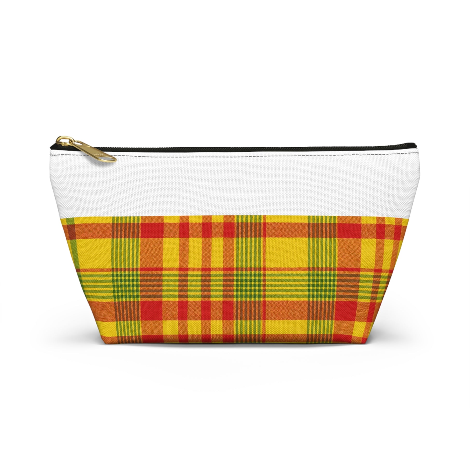 Vibrant Plaid Accessory Pouch, Makeup Bag, Travel Organizer, Gift for Her, Toiletry Case, Colorful Clutch