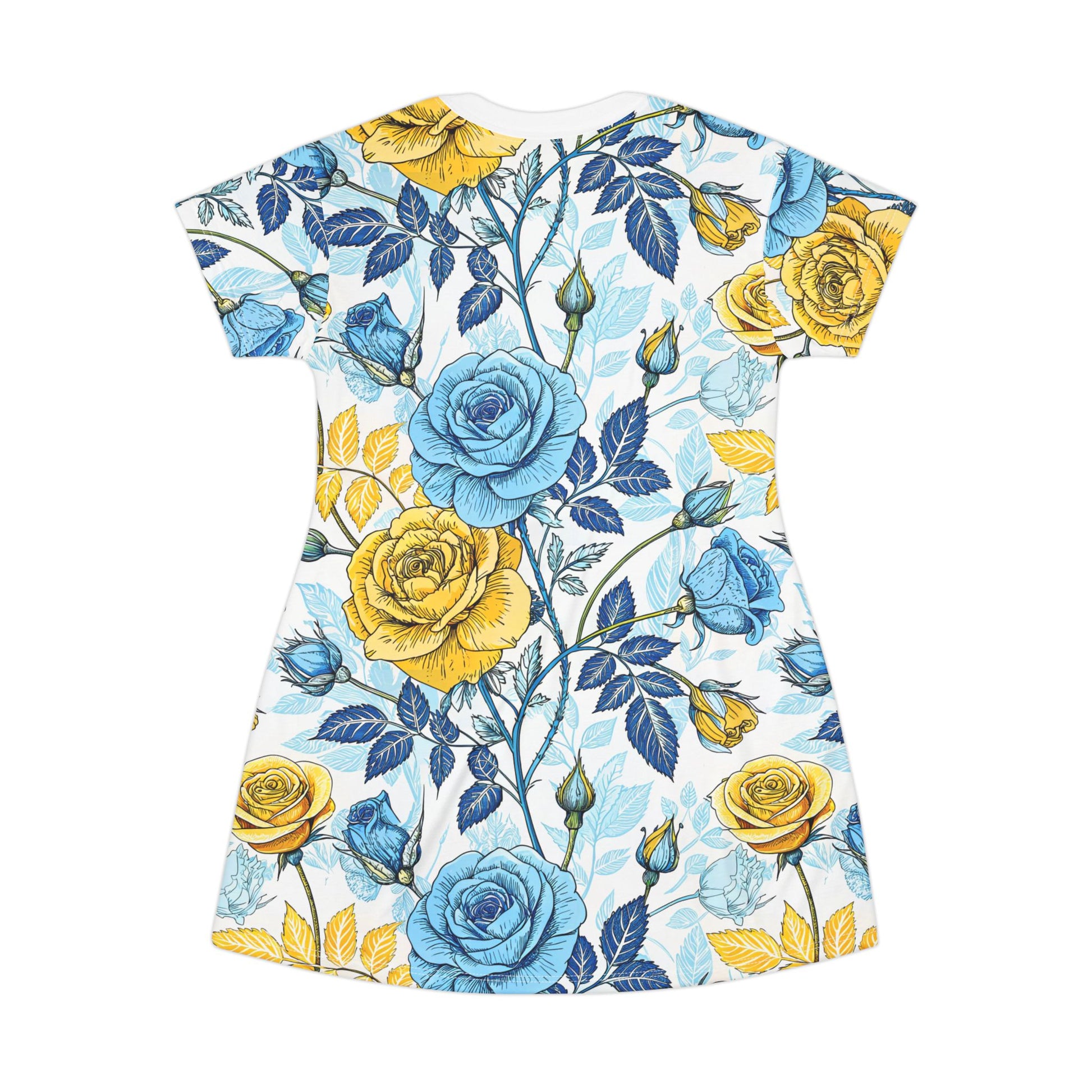 Floral T-Shirt Dress, Perfect for Spring/Summer, Casual Outings, Lounging, Garden Parties, Birthday Gifts