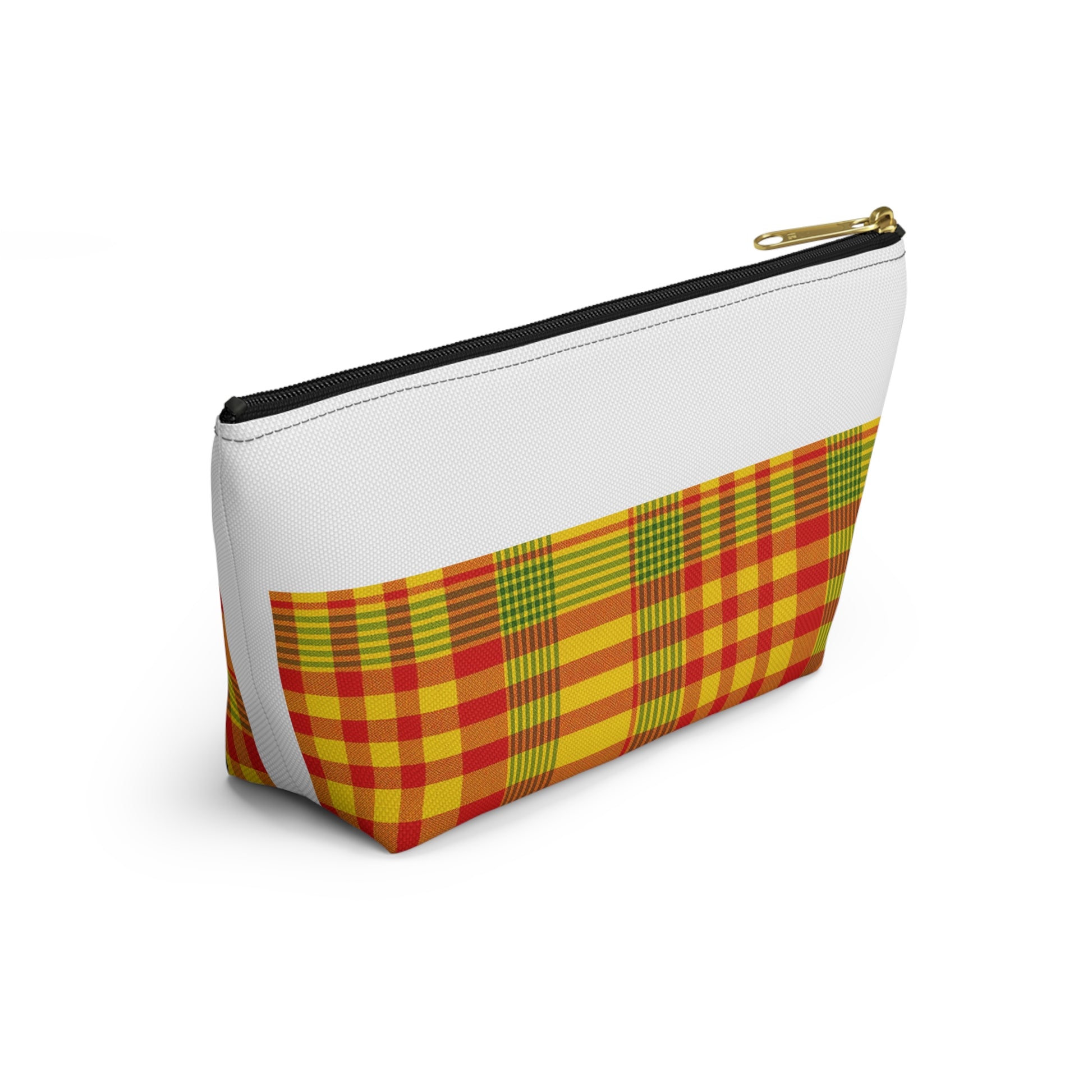 Vibrant Plaid Accessory Pouch, Makeup Bag, Travel Organizer, Gift for Her, Toiletry Case, Colorful Clutch