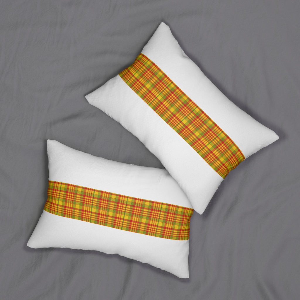 Plaid Lumbar Pillow - Cozy Home Decor, Gift for Her, Farmhouse Style, Accent Cushion, Great for Fall Decor