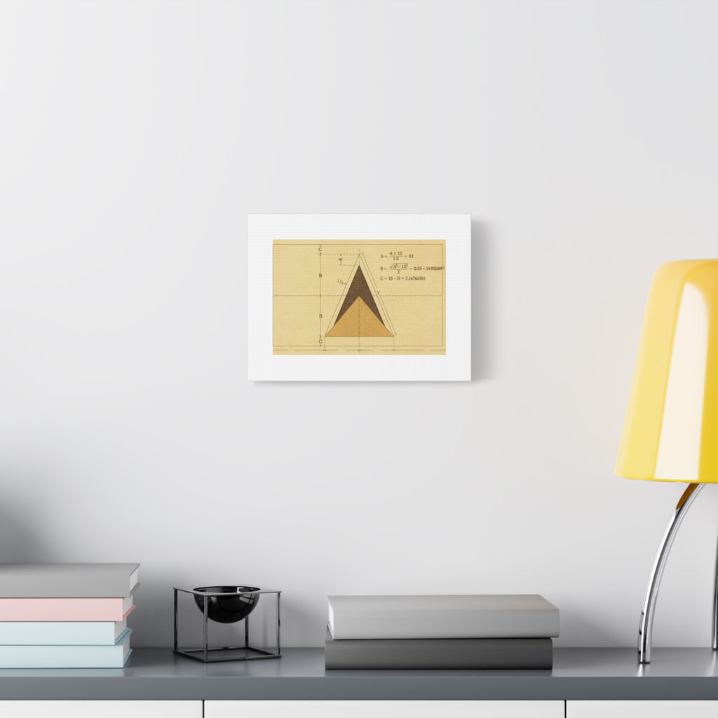 Abstract Geometric Wall Art, Modern Home Decor, Minimalist Canvas Print, Office Artwork, Unique Gift Idea, Educational Art Piece