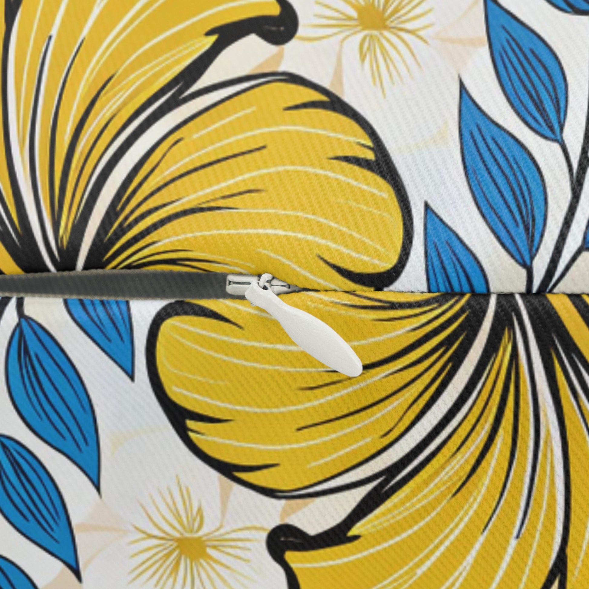 Tropical Floral Lumbar Pillow - Hawaiian Decor, Summer Vibe Cushion, Beach House Accent, Throw Pillow for Relaxation, Gift Idea