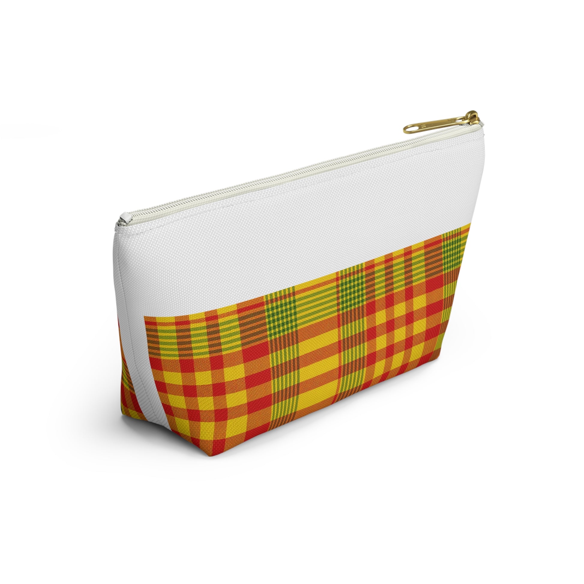 Vibrant Plaid Accessory Pouch, Makeup Bag, Travel Organizer, Gift for Her, Toiletry Case, Colorful Clutch