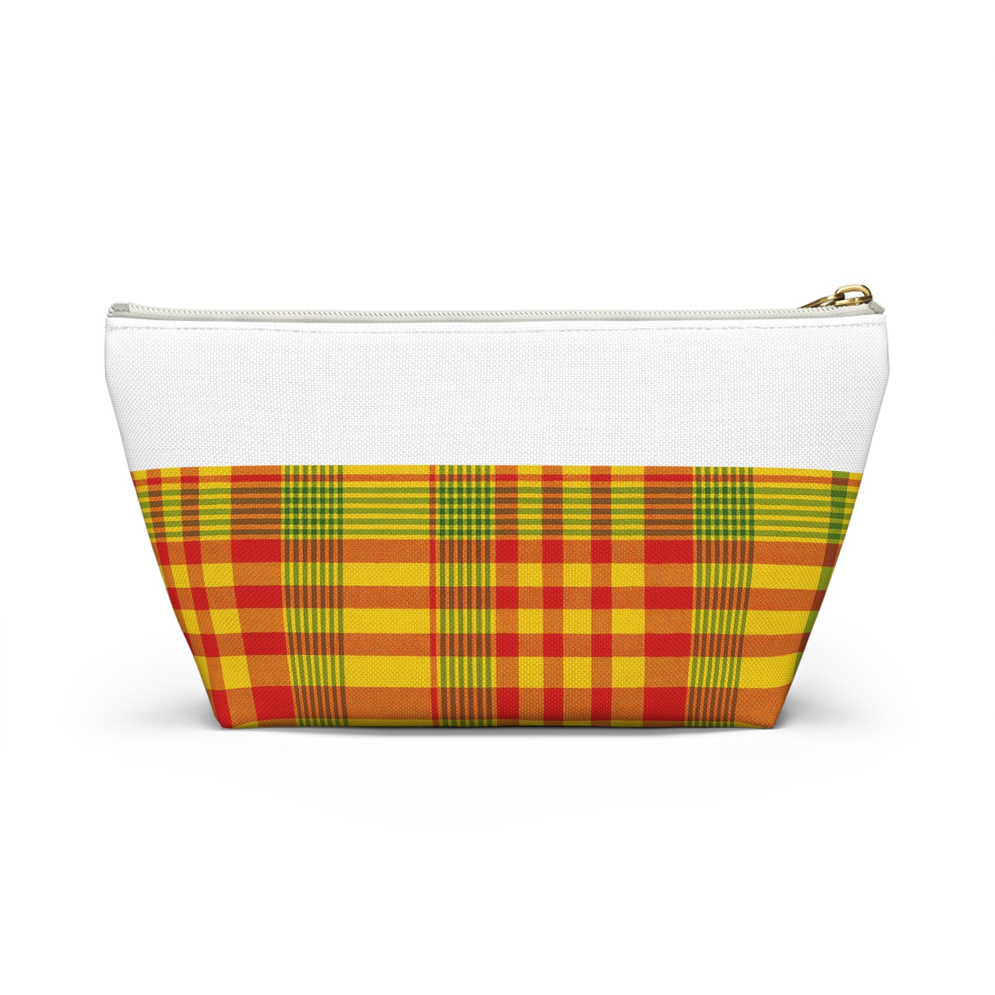 Vibrant Plaid Accessory Pouch, Makeup Bag, Travel Organizer, Gift for Her, Toiletry Case, Colorful Clutch