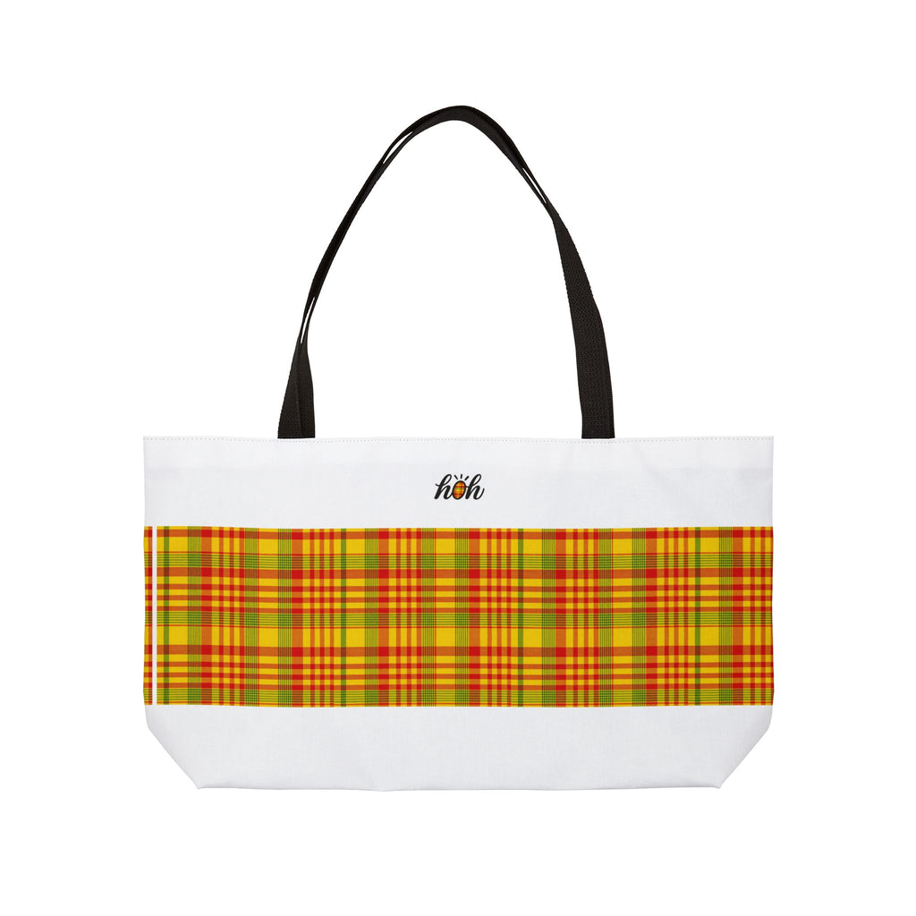 Plaid Weekender Tote Bag, Stylish Travel Tote, Perfect for Beach Days, Picnics, Gifts for Her, Summer Accessory, Shopping Bag