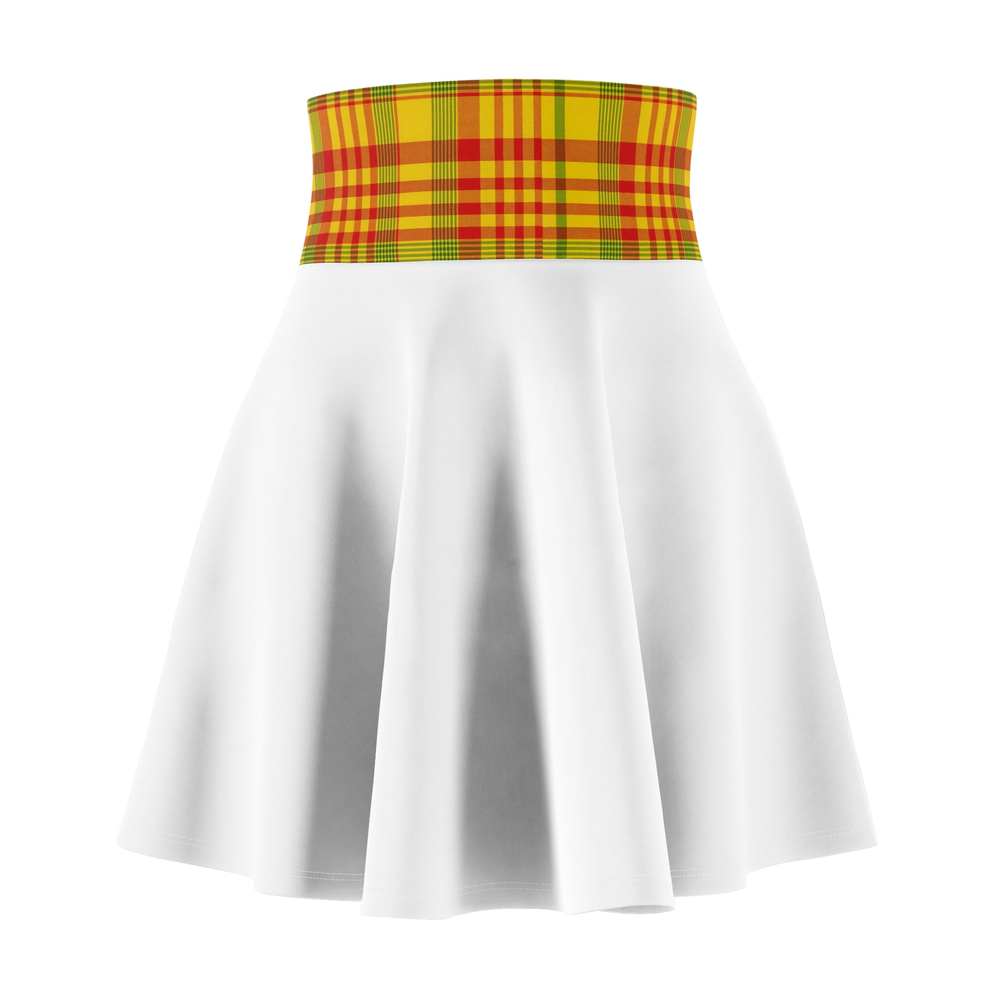 Plaid Women's Skater Skirt, Stylish AOP Skirt, Trendy Mini Skirt, Vintage Vibe Fashion, Cute Casual Outfit, Perfect for Festivals